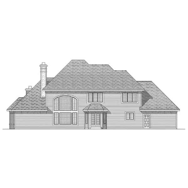 Luxury House Plan Rear Elevation - Shavonne Luxury Home 051D-0100 - Shop House Plans and More