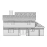 Neoclassical House Plan Rear Elevation - Marland Hill Traditional Home 051D-0102 - Shop House Plans and More