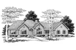 House Plan Front of Home 051D-0105