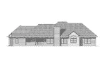 Ranch House Plan Rear Elevation - Calista Ranch Home 051D-0105 - Search House Plans and More