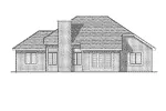 Traditional House Plan Rear Elevation - Carmichael Ranch Home 051D-0107 - Search House Plans and More