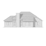 Ranch House Plan Rear Elevation - Carmichael Ranch Home 051D-0107 - Search House Plans and More