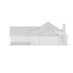 Ranch House Plan Right Elevation - Carmichael Ranch Home 051D-0107 - Search House Plans and More