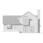 Neoclassical House Plan Rear Elevation - Pear Blossom Traditional Home 051D-0108 - Shop House Plans and More