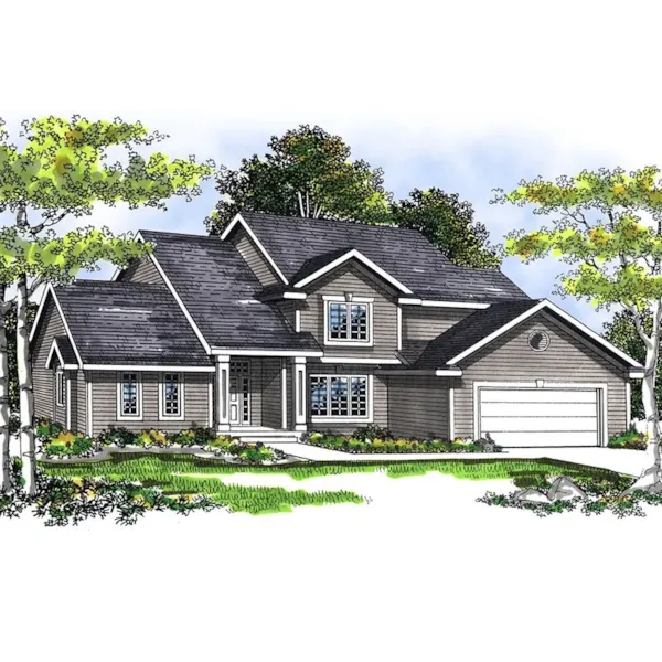 Traditional House Plan First Floor - Clarksdale Way Traditional Home 051D-0111 - Search House Plans and More