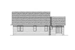 Ranch House Plan Rear Elevation - Riva Narrow Lot Home 051D-0118 - Shop House Plans and More