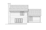 Traditional House Plan Rear Elevation - Trumpington Split-Level Home 051D-0121 - Shop House Plans and More