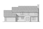 Southern House Plan Rear Elevation - Kennerley Country Home 051D-0124 - Search House Plans and More
