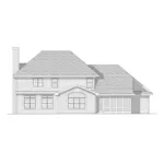 Traditional House Plan Rear Elevation - Moonstone Georgian Home 051D-0128 - Shop House Plans and More