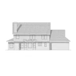 Traditional House Plan Rear Elevation - Englewood Cliff Traditional Home 051D-0131 - Search House Plans and More