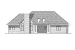 Traditional House Plan Rear Elevation - Vivian Place Traditional Home 051D-0134 - Shop House Plans and More