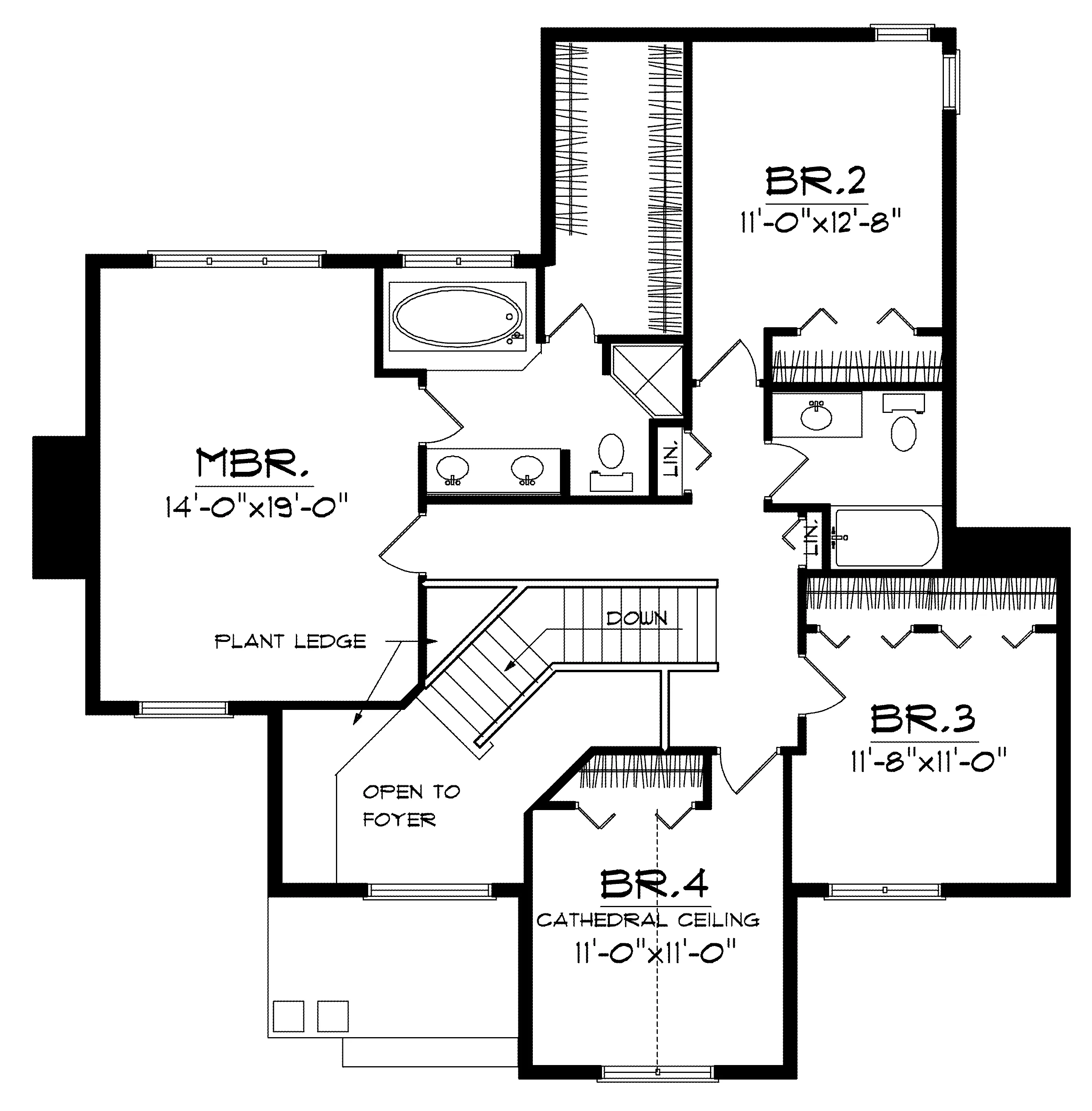 Traditional House Plan Second Floor - Summerglen Traditional Home 051D-0136 - Shop House Plans and More