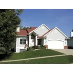 Traditional Style Home With Two Levels And A Pillared Front Porch