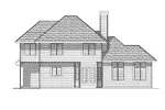 Traditional House Plan Rear Elevation - Dewey Point Neoclassical Home 051D-0146 - Search House Plans and More