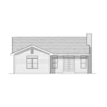 Traditional House Plan Rear Elevation - Windford Traditional Ranch Home 051D-0147 - Shop House Plans and More