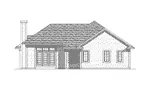 Ranch House Plan Rear Elevation - Stony Bay Sunbelt Ranch Home 051D-0150 - Shop House Plans and More