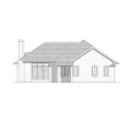 Ranch House Plan Rear Elevation - Stony Bay Sunbelt Ranch Home 051D-0150 - Shop House Plans and More