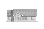 Ranch House Plan Rear Elevation - Oakwood Farms Ranch Home 051D-0151 - Shop House Plans and More
