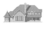 Shingle House Plan Rear Elevation - Bernice Farm Country Home 051D-0155 - Search House Plans and More
