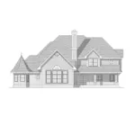 Shingle House Plan Rear Elevation - Bernice Farm Country Home 051D-0155 - Search House Plans and More