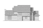 Shingle House Plan Rear Elevation - Mason Bend Ranch Home 051D-0157 - Shop House Plans and More