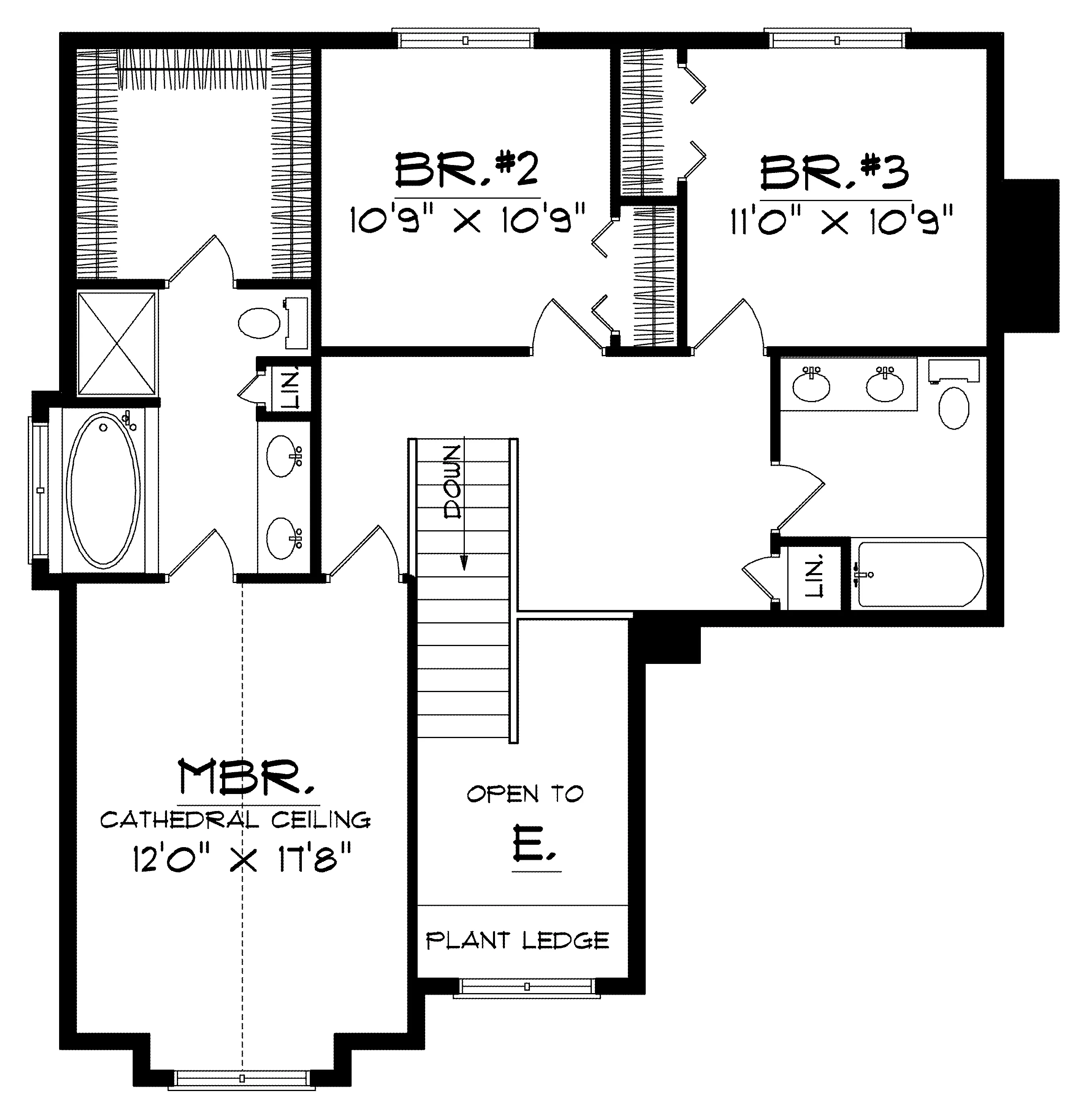 Traditional House Plan Second Floor - Indianwood Traditional Home 051D-0158 - Search House Plans and More