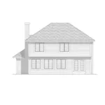 Country House Plan Rear Elevation - Faust Traditional Home 051D-0159 - Search House Plans and More