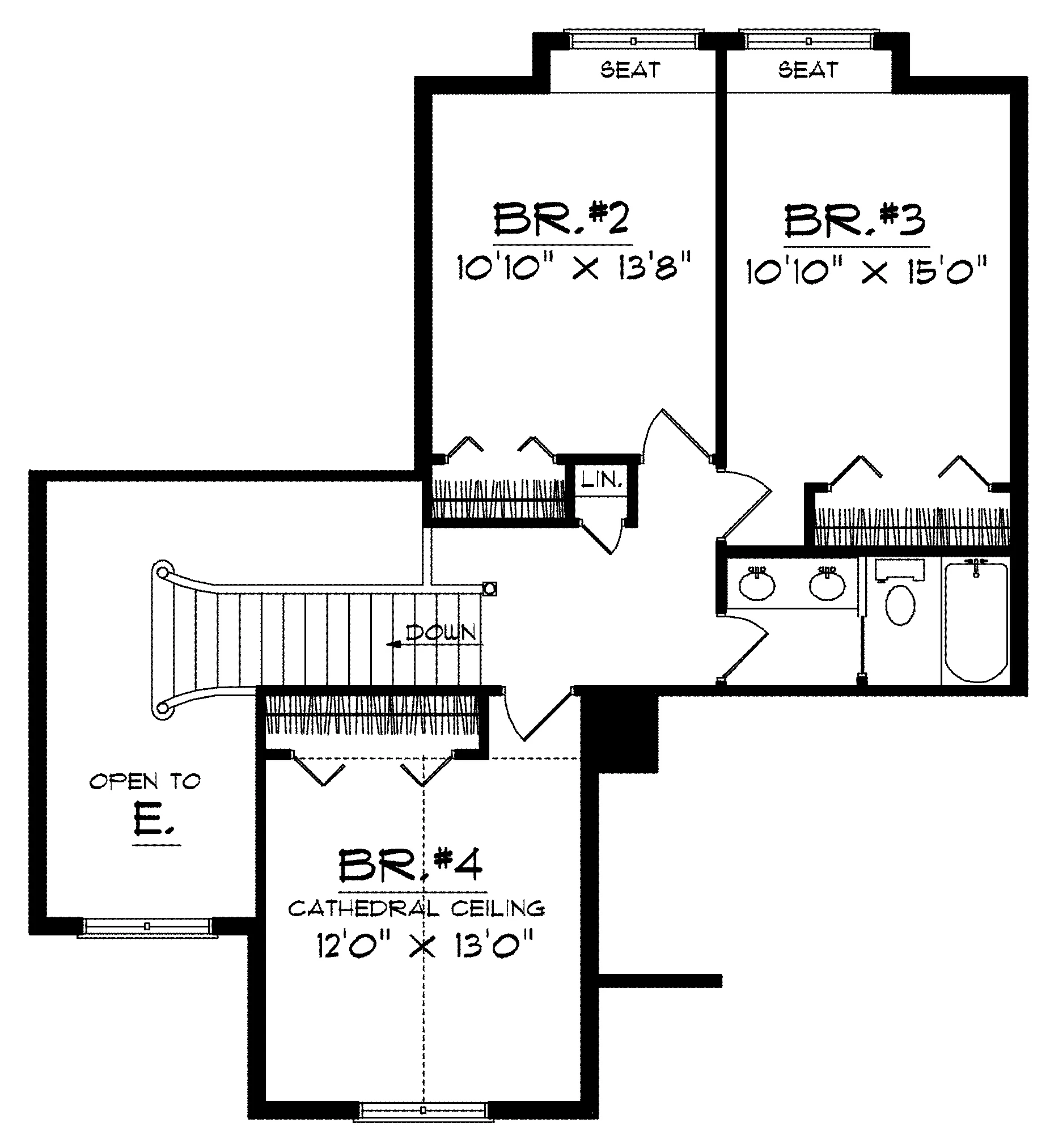 Traditional House Plan Second Floor - Lenard Traditional Home 051D-0161 - Shop House Plans and More