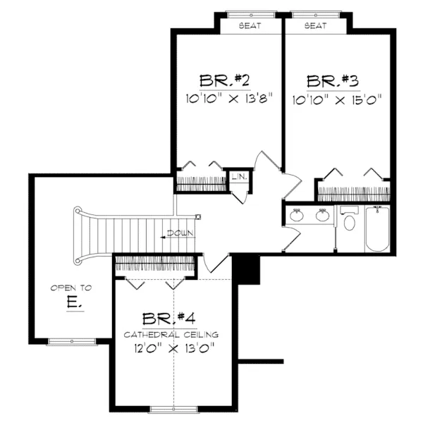 Country House Plan Second Floor - Lenard Traditional Home 051D-0161 - Shop House Plans and More