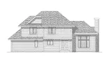 Traditional House Plan Rear Elevation - Nettie Traditional Home 051D-0163 - Shop House Plans and More