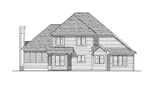 Sunbelt House Plan Rear Elevation - Deluca Hill Sunbelt Home 051D-0166 - Search House Plans and More