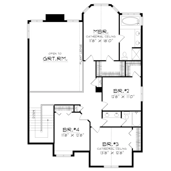 Modern House Plan Second Floor - Webmoor Traditional Home 051D-0167 - Shop House Plans and More