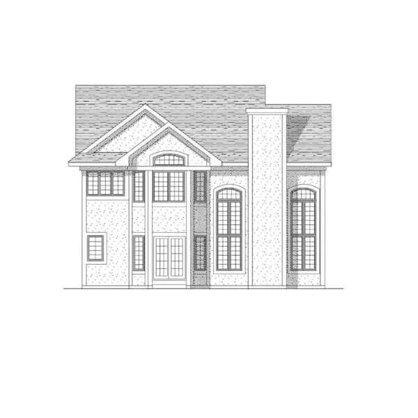 Modern House Plan Rear Elevation - Webmoor Traditional Home 051D-0167 - Shop House Plans and More