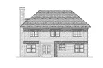 Southern House Plan Rear Elevation - Wallford Traditional Home 051D-0169 - Shop House Plans and More