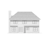 Southern House Plan Rear Elevation - Wallford Traditional Home 051D-0169 - Shop House Plans and More