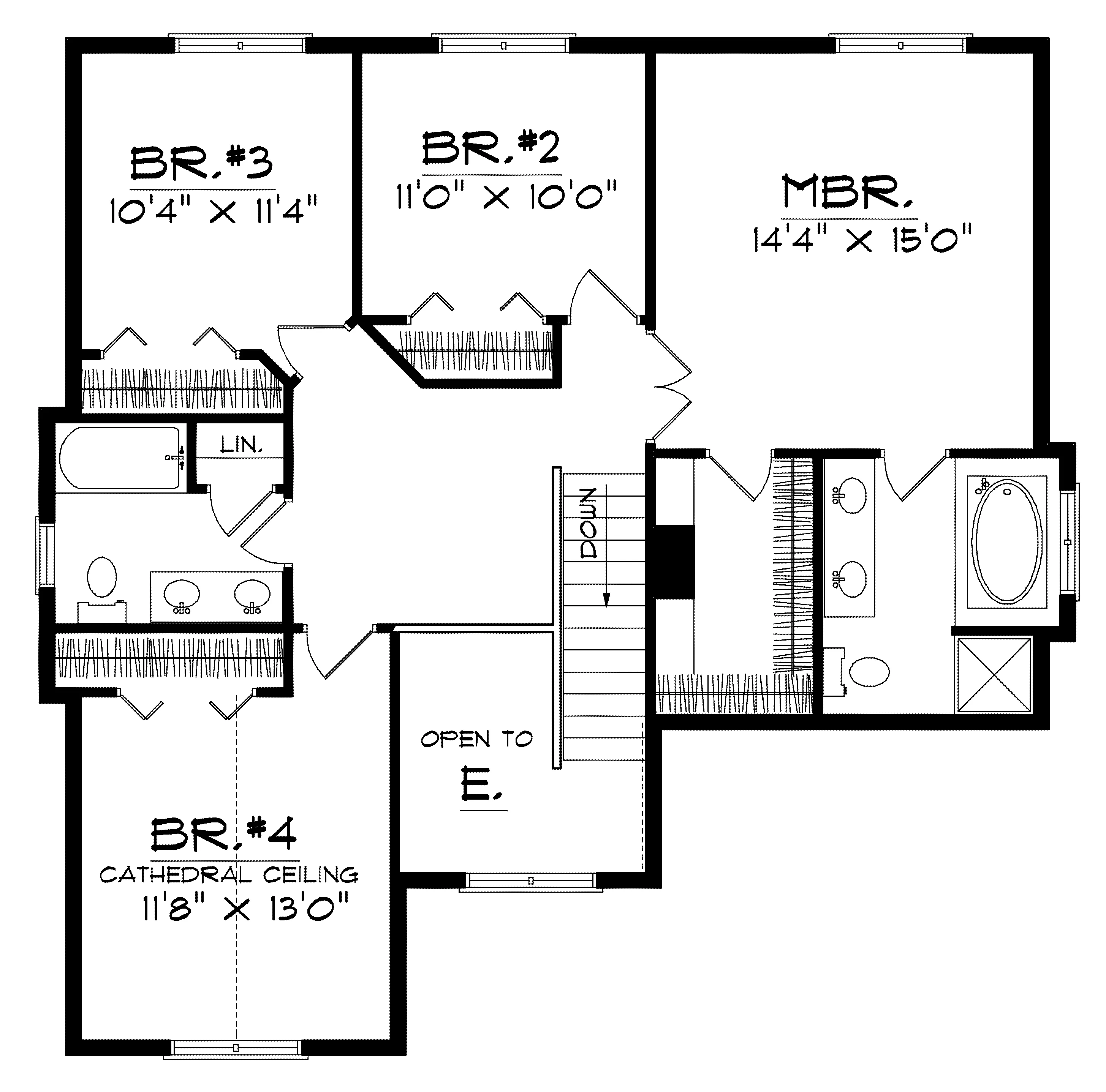 Country House Plan Second Floor - Homestead Acres Country Home 051D-0171 - Search House Plans and More