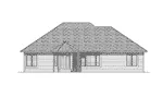 Craftsman House Plan Rear Elevation - Trista Southern Ranch Home 051D-0174 - Shop House Plans and More