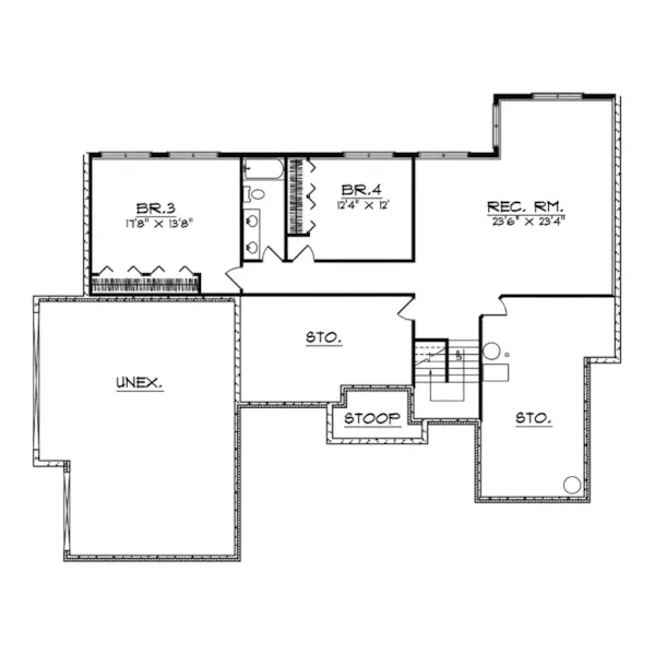 Traditional House Plan Second Floor - Clement Manor Ranch Home 051D-0178 - Search House Plans and More