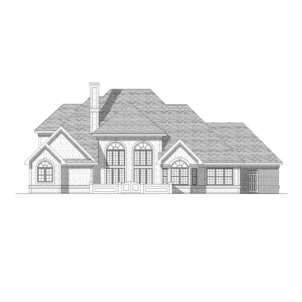 Victorian House Plan Rear Elevation - Godfrey Traditional Home 051D-0180 - Search House Plans and More