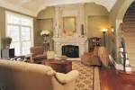 Tudor House Plan Living Room Photo 01 - Pebble Ridge Country French 051D-0189 - Shop House Plans and More