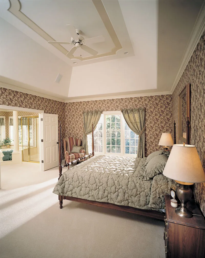 European House Plan Master Bedroom Photo 01 - Dunstan Luxury Home 051D-0190 - Search House Plans and More