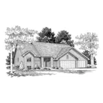 Traditional Ranch Home Plan With Gabled Design