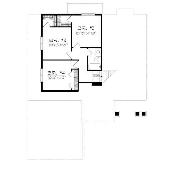 Traditional House Plan Second Floor - Aubuchon Traditional Home 051D-0198 - Search House Plans and More