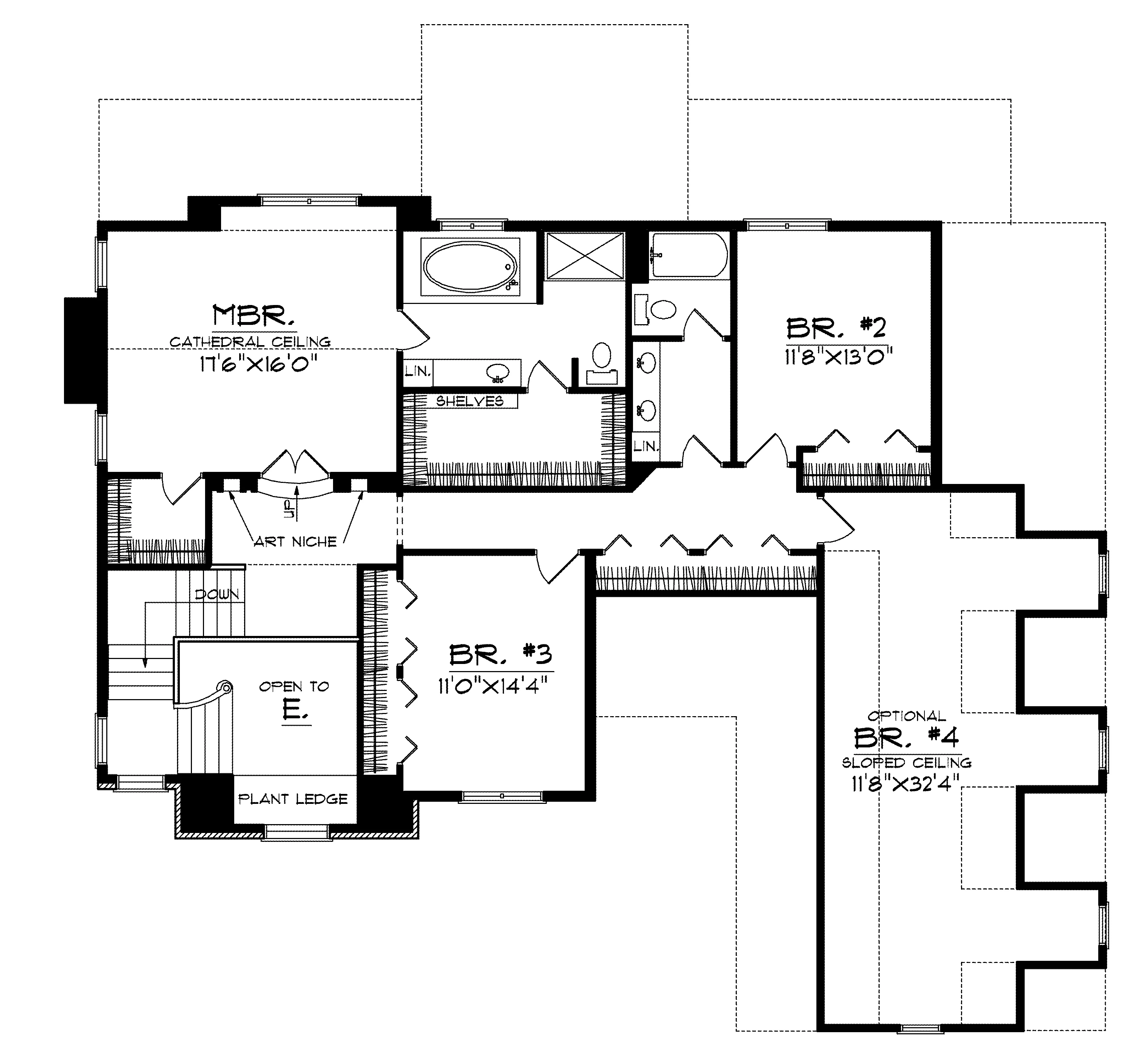 Traditional House Plan Second Floor - Rio Silva Rustic Home 051D-0199 - Shop House Plans and More