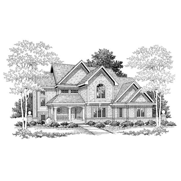 High Styled Traditional Design With Multiple Gables