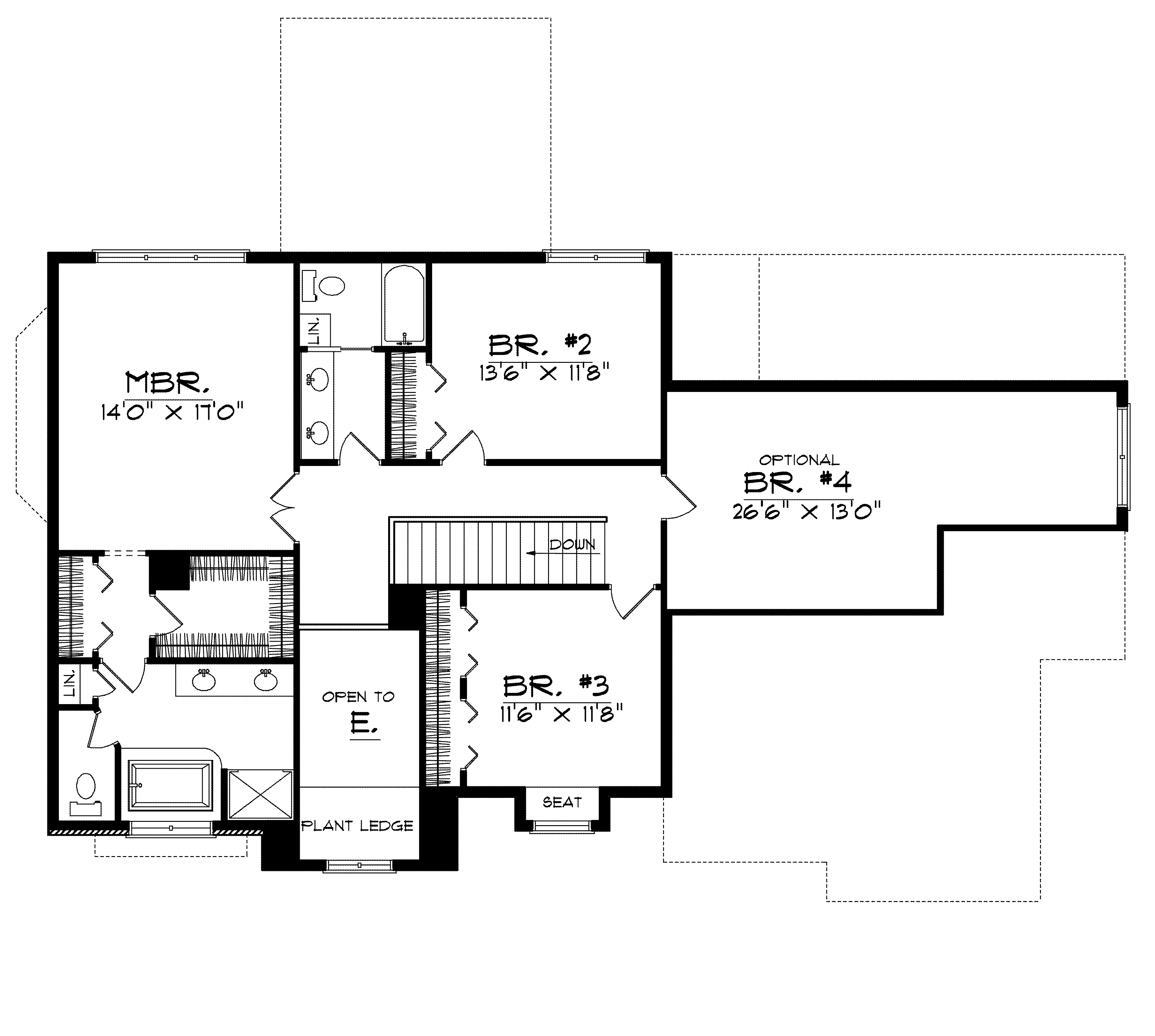 Shingle House Plan Second Floor - Primrose Valley Shingle Home 051D-0213 - Shop House Plans and More