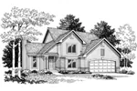 Arts & Crafts House Plan Front Image of House - Glengrove Country Craftsman Home 051D-0217 - Search House Plans and More