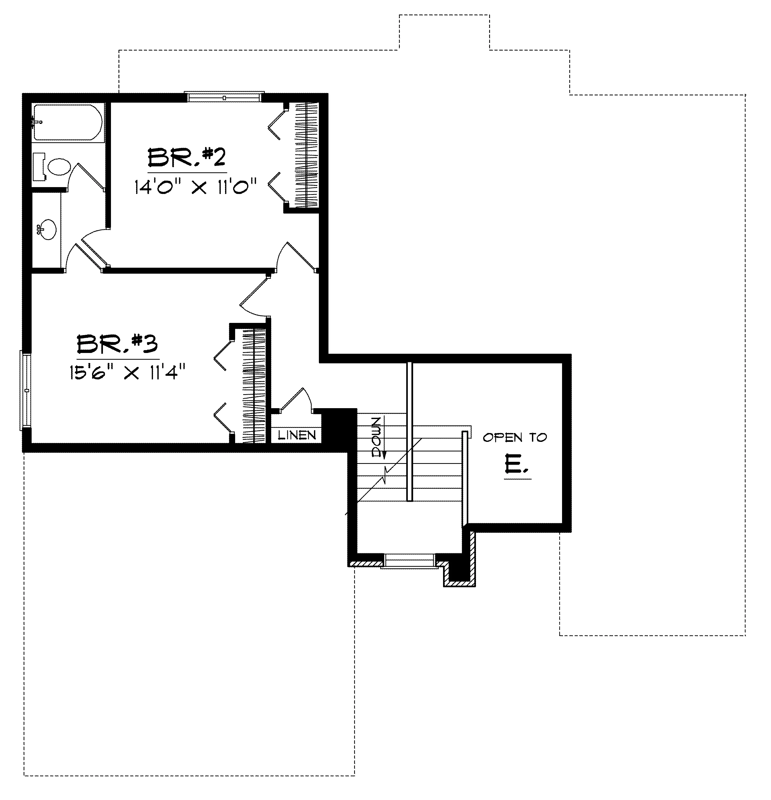 Modern House Plan Second Floor - Alsace Contemporary Home 051D-0227 - Search House Plans and More