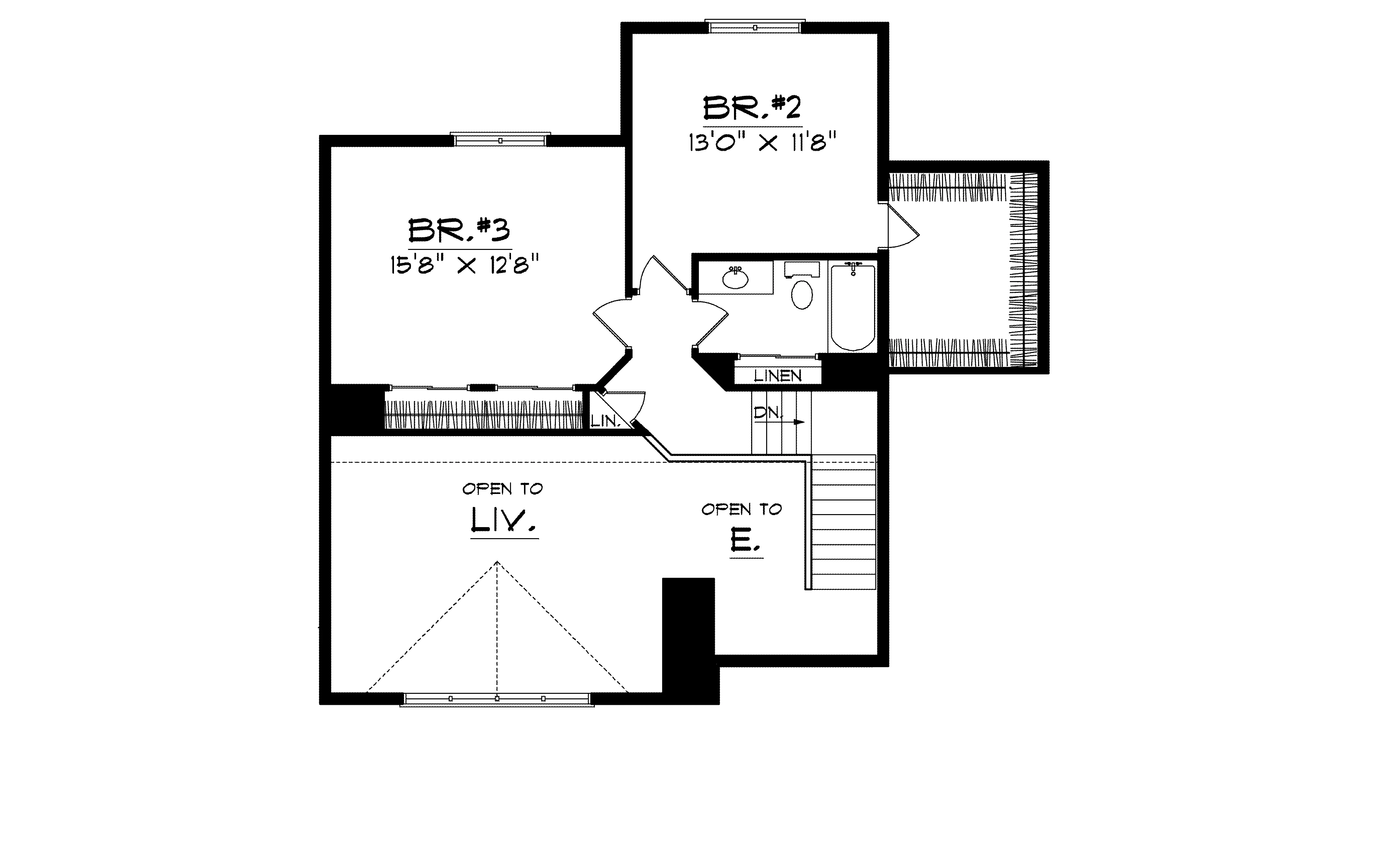 Southern House Plan Second Floor - Riddle Point Southern Home 051D-0237 - Shop House Plans and More