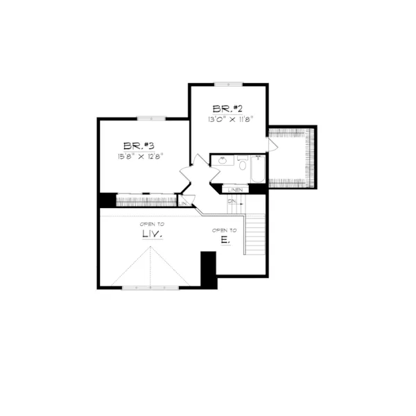 Southern House Plan Second Floor - Riddle Point Southern Home 051D-0237 - Shop House Plans and More